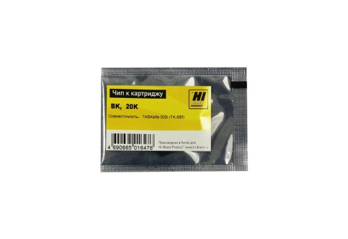 чип hi-black к картриджу kyocera taskalfa 300i (tk-685), bk, 20k