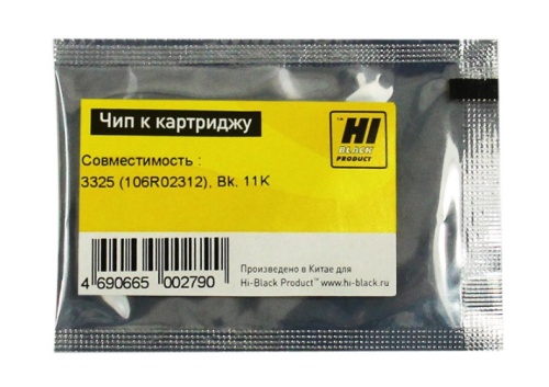 чип xerox wc 3325 (106r02312), bk, 11k hi-black