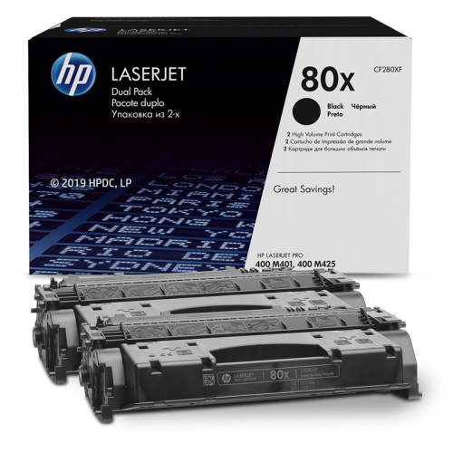 Картридж HP (CF280XF) LJ Pro 400 M401/Pro 400 MFP M425, 6,9K (O) BK двойная упаковка