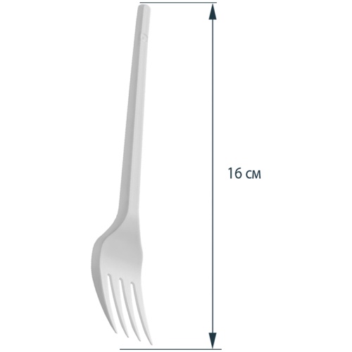 Вилки одноразовые OfficeClean, набор 100шт., эконом, ПС, белые, 16,5см