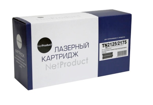 Картридж Brother (N-TN-2125/2175) HL-2140R/2150NR/2170WR, 2,6K NetProduct Картридж Brother (N-TN-2125/2175) HL-2140R/2150NR/2170WR, 2,6K NetProduct