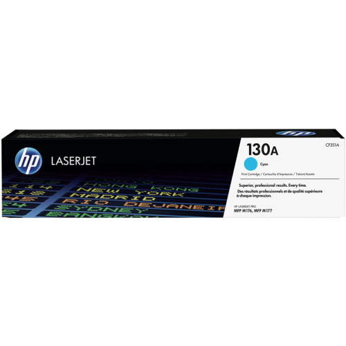 Картридж HP 130A (CF351A) CLJ Pro MFP M176N/M177FW, Голубой, ресурс 1300 копий, (О)
