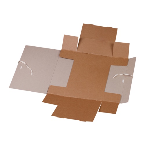 Короб архивный с завязками OfficeSpace разборный, без покрытия, 100мм, клапан МГК, до 900л