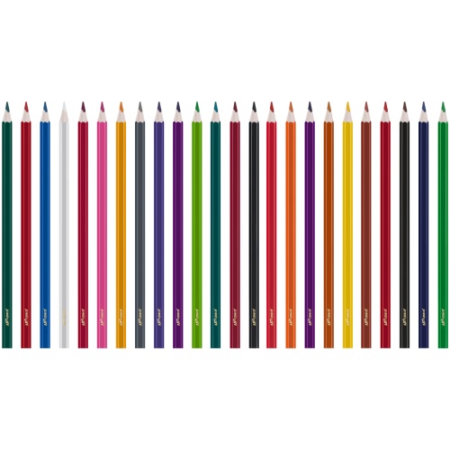 Карандаши цветные пластиковые ArtSpace "Отважная команда", 24цв., заточен.