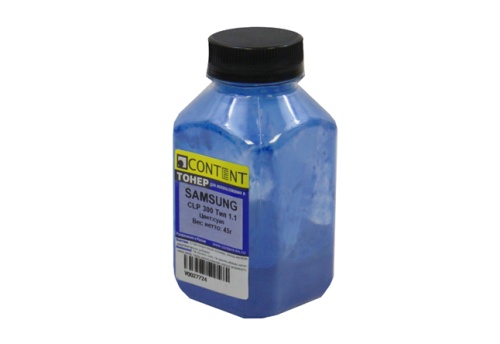 тонер samsung (clp-300) clx-3160/phaser 6010, тип 1.1, c, 45 гр, content