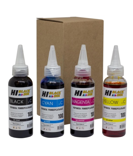 Чернила Canon (тип C), на водной основе, набор 4 цвета (4 * 100мл) Hi-Black Чернила Canon (тип C), на водной основе, набор 4 цвета (4 * 100мл) Hi-Black