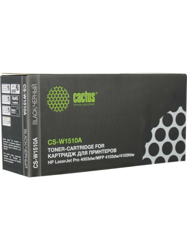 Картридж лазерный Cactus CS-W1510A (W1510A) черный (3050 стр.) для HP LJ Pro 4003dw/MFP 4103dw/4103f
