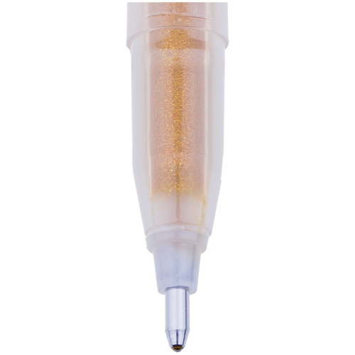 Ручка гелевая Crown "Glitter Metal Jell" золото с блестками, 1,0мм Ручка гелевая Crown "Glitter Metal Jell" золото с блестками, 1,0мм