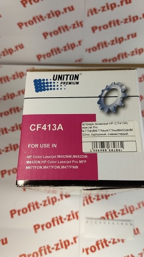 Картридж Premium HP (CF413A) M452/ M477 пурпурный ресурс 2300 копий UNITON