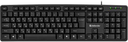 Клавиатура проводная Defender Element HB-520 черный