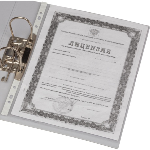 Папка-регистратор Attache Selection коллекция Strong 70 мм серая ПВХ с технологией Strong Line