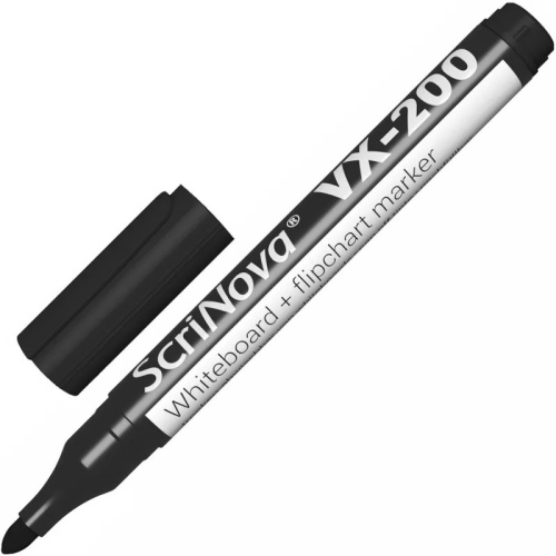 Набор маркеров для белых досок и флипчартов ScriNova VX-200 4 цвета круглый наконечник (толщина лини