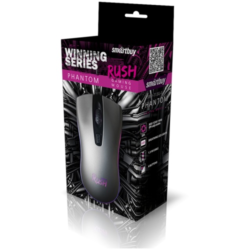 Мышь проводная Smartbuy RUSH Phantom серый