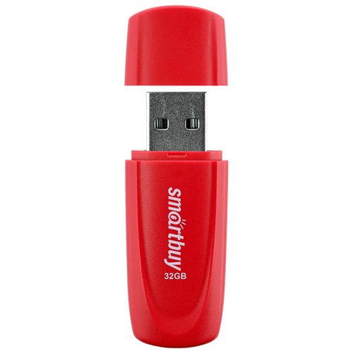 Память USB Flash 32 GB Smartbuy "Scout" USB 2.0 Flash Drive, красный
