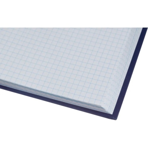 Книга учета 144 листа А4 в клетку на сшивке блок офсет Attache (обложка - бумвинил)