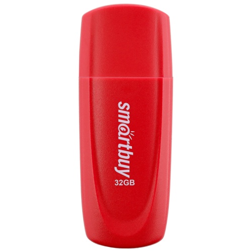 Память USB Flash 32 GB Smartbuy "Scout" USB 2.0 Flash Drive, красный
