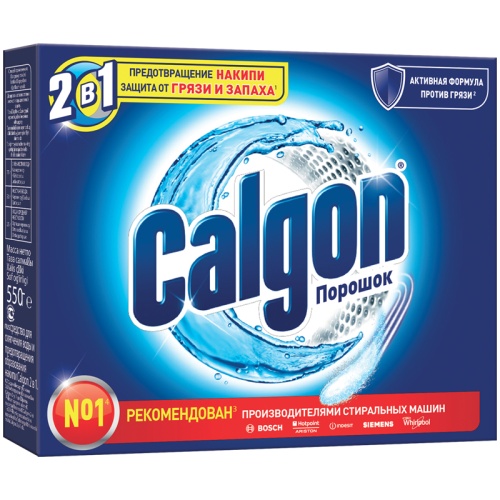 Средство для смягчения воды и удаления накипи Calgon, порошок, 550г