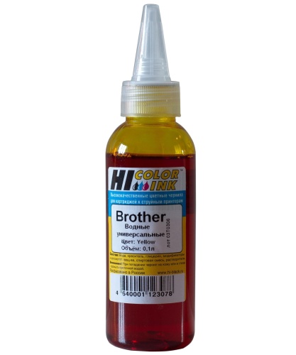 Чернила Hi-Black Универсальные для Brother, Y, 0,1 л.