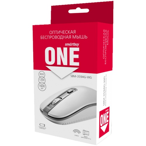 Мышь беспроводная Smartbuy ONE 359G белый