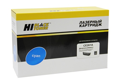 Картридж HP (CE261A) CLJ CP4025/4525, Восстановленный, C, 11K Hi-Black