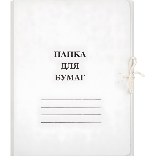 Папка для бумаг с завязками (мелованный картон 380 г/кв.м)