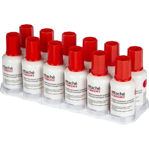 Корректирующая жидкость (штрих) Attache Economy быстросохнущая 22 г