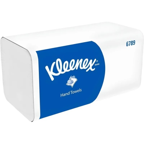 Полотенца бумажные листовые Kimberly-Clark Z-сложение 2-слойные белые 15 пачек по 186 листов (6789) 126117 126117