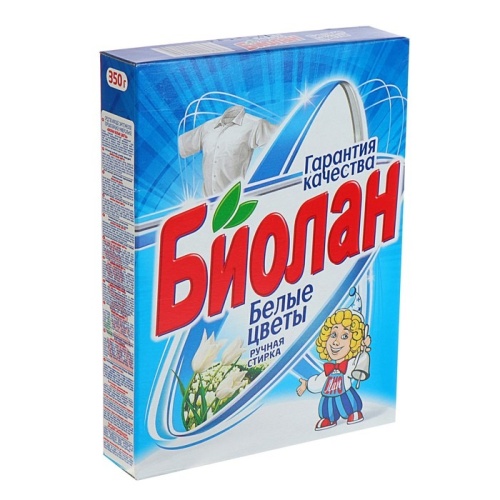 Стиральный порошок 350 г, БИОЛАН Белые цветы (К-750-4/715-4)