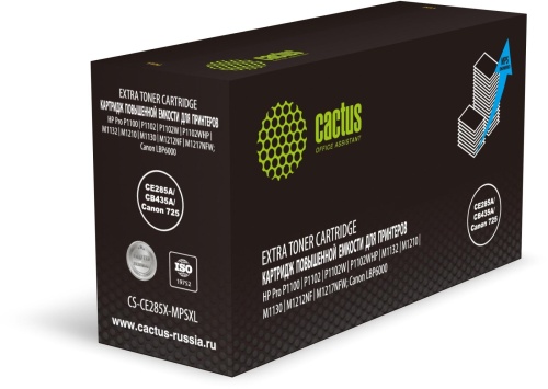 Картридж CS-CE285X-MPSXL CE285A/CB435A/Canon 725 черный 8000стр Cactus Картридж CS-CE285X-MPSXL CE285A/CB435A/Canon 725 черный 8000стр Cactus