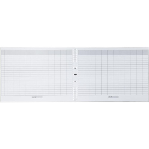 Книга учета 50 листов А4 пустографка на гребне (обложка - мелованный картон)