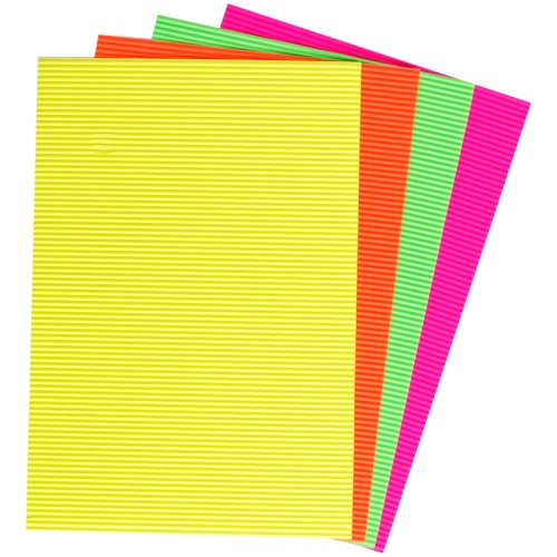 Картон цветной А4, Мульти-Пульти, 4л., 4цв., гофрированный, флуоресцентный, в папке, "Приключения Ен Картон цветной А4, Мульти-Пульти, 4л., 4цв., гофрированный, флуоресцентный, в папке, "Приключения Ен