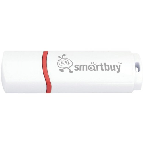 Память USB Flash 8 GB Smartbuy "Crown" USB 2.0 Flash Drive, белый
