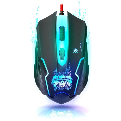 Мышь проводная Defender Skull GM-180L черный