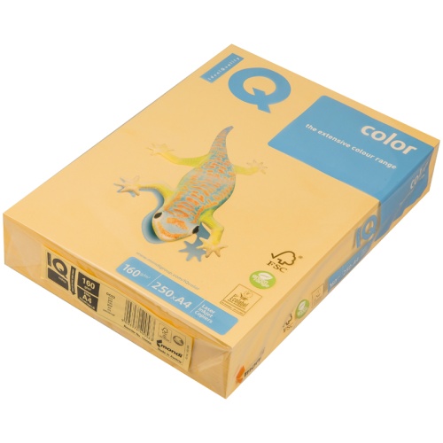 Бумага IQ "Color trend" А4, 160г/м2, 250л. (золотистый)