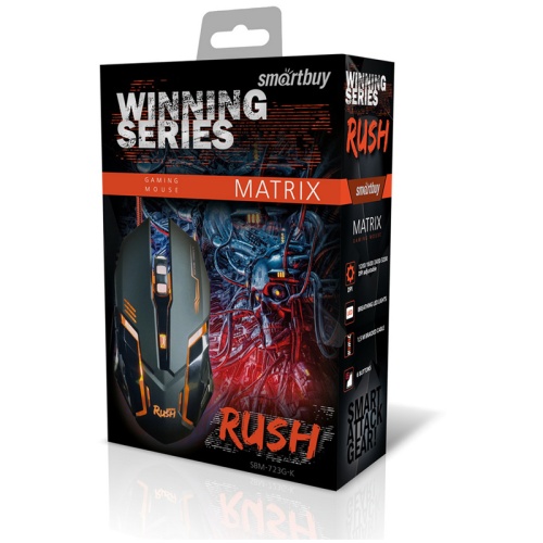 Мышь проводная Smartbuy RUSH Matrix черный