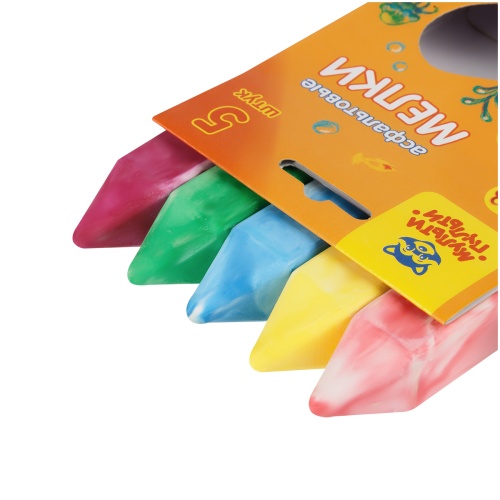 Мелки градиентные для асфальта Мульти-Пульти, 5шт., 5цв