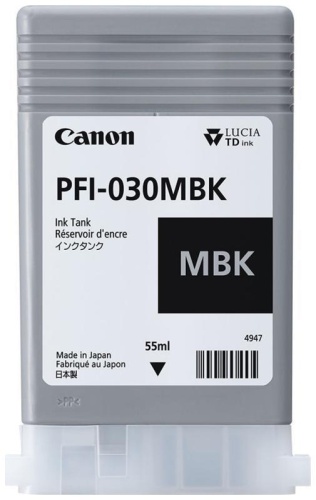 Картридж струйный Canon Pigment Ink PFI-030 (Matte Black) Черный матовый , 55 мл TM-240, TM-340