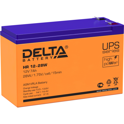 Аккумуляторная батарея 12V / 7Ah AGM VRLA F2 Delta