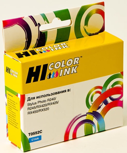 Картридж Hi-Black (HB-T0552) для Epson Stylus Photo R240/RX420/RX520, C Картридж Hi-Black (HB-T0552) для Epson Stylus Photo R240/RX420/RX520, C