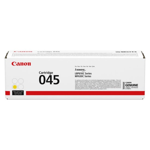 Картридж Canon (045 Y) LBP610, MF630C жёлтый оригинальный