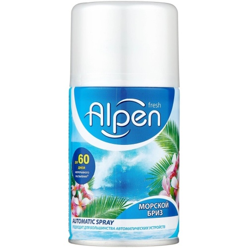 Освежитель воздуха Alpen, 250 мл, Verti Морской бриз, сменный