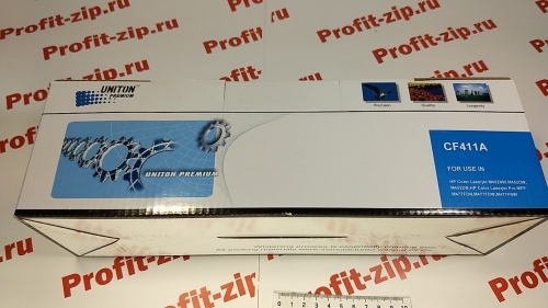 Картридж Premium HP (CF411A) M452/ M477 синий ресурс 2300 копий UNITON