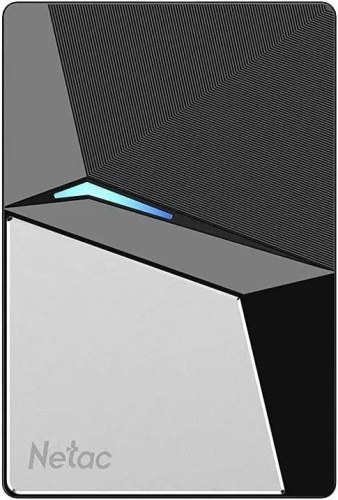 Внешний диск 120ГБ SSD NETAC Z7S NT01Z7S-120G-32BK, USB-C запись - 480МБ/с, чтение - 550МБ/с, черный