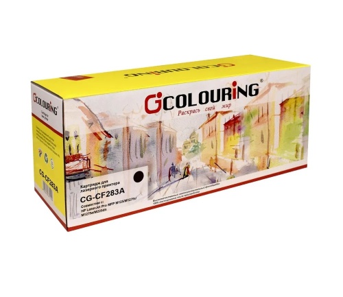Картридж HP (CF283A) 83A LJ Pro M125/M201/M127/M225, черный, ресурс 1500 стр. Colouring Картридж HP (CF283A) 83A LJ Pro M125/M201/M127/M225, черный, ресурс 1500 стр. Colouring