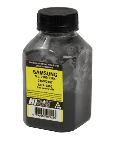 тонер samsung ml-2160/2164/2165/2167/scx-3400, bk, 45 г hi-black