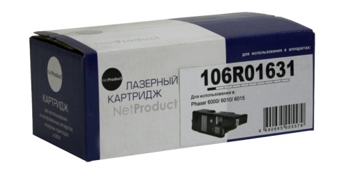 Картридж Xerox (106R01631) Phaser 6000/6010/WC6015, C, 1K NetProduct Картридж Xerox (106R01631) Phaser 6000/6010/WC6015, C, 1K NetProduct