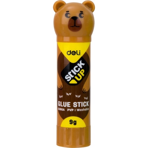 Клей-карандаш Deli 9 г с колпачком в форме зверька Клей-карандаш Deli 9 г с колпачком в форме зверька