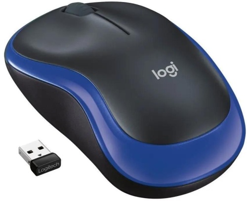 Мышь беспроводная Logitech M185 синий Мышь беспроводная Logitech M185 синий