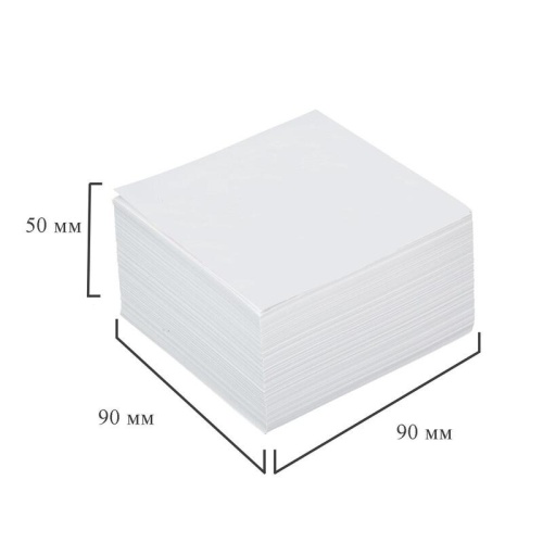 Блок для записей Attache 90x90x50 мм белый (плотность 80 г/кв.м) Блок для записей Attache 90x90x50 мм белый (плотность 80 г/кв.м)