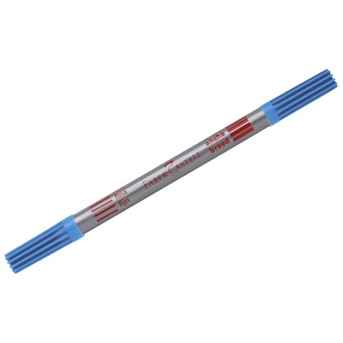 Фломастеры двусторонние Faber-Castell, 10цв., 10шт., смываемые, пластик.уп.